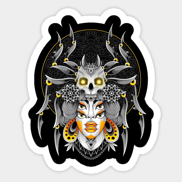 Spider Queen Sticker by GODZILLARGE